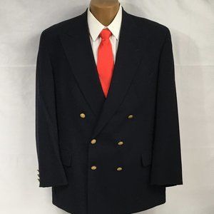 Vintage Navy Blue Brooks Brothers Blazer 44 Reg